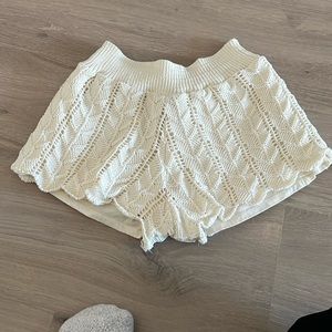 Zara crochet shorts